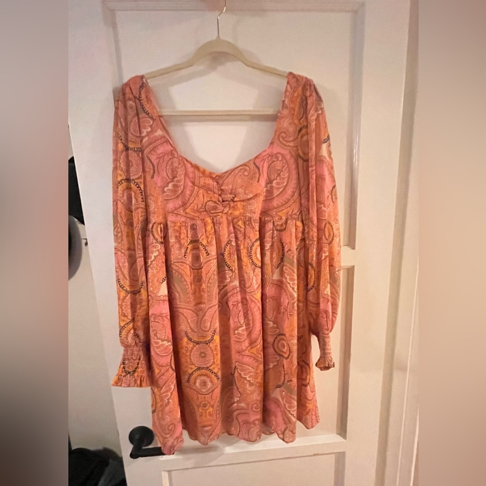 BCBGeneration pink paisley dress